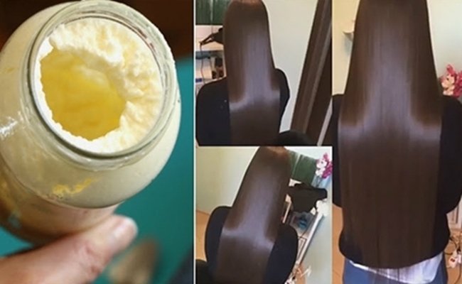 Cabelo Liso com Margarina