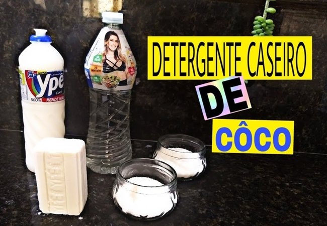 Detergente Caseiro de Coco
